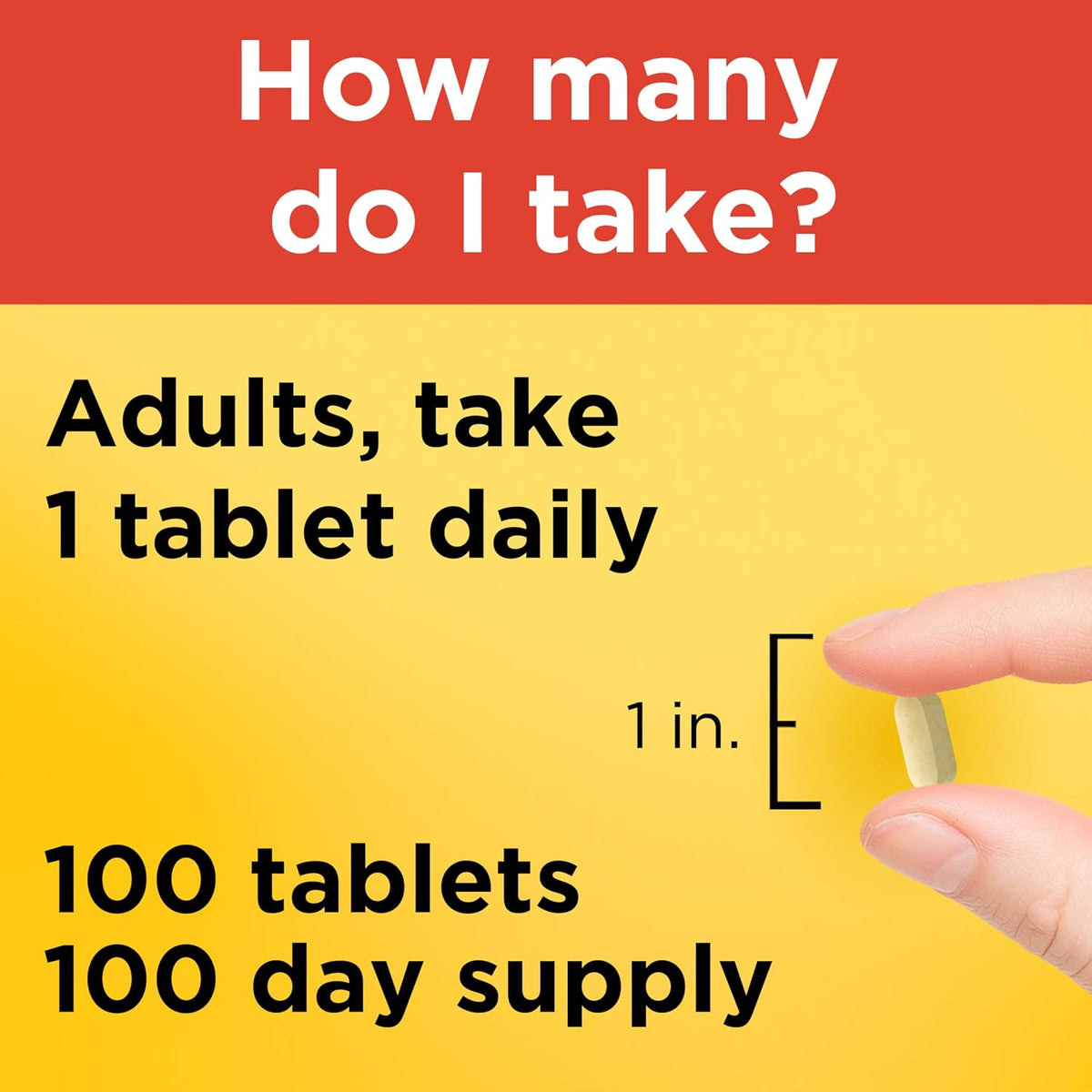 Nature Made Extra Strength Vitamin C 1000 mg Tablets, 100 Count | Adult Vitamin C Tablets for Immune Support and Antioxidant Support, 100 Day Supply