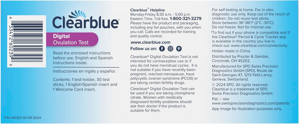 Clearblue Digital Ovulation Test, 30 Count