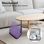 Diabetes Supplies Travel Case, Portable Glucose Monitor Case for Blood Sugar Test Strips, Lancets, Lancing Device, with 2 small transparent boxes and 1 climbing buckle (purple)