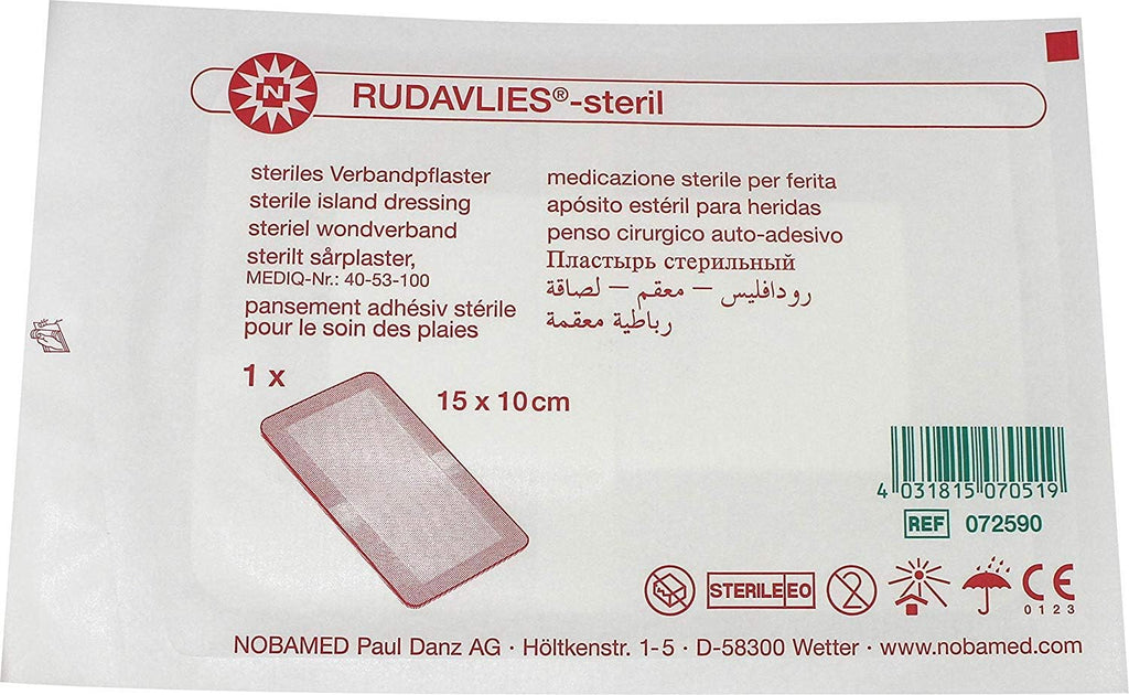 Rudavlies Wound Dressings and Gauze Sterile 15 cm 10 cm