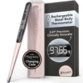 iProven Rechargeable Basal Body Thermometer, 0.01° Precision, Silent Buzz | Accurate 70-Sec Readings, Backlit Display, Last Memory Recall, BBT Thermometer for Natural Ovulation Tracking