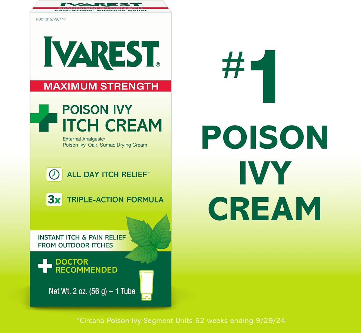 Ivarest Poison Ivy Itch Cream, 2 oz, 1 Pack