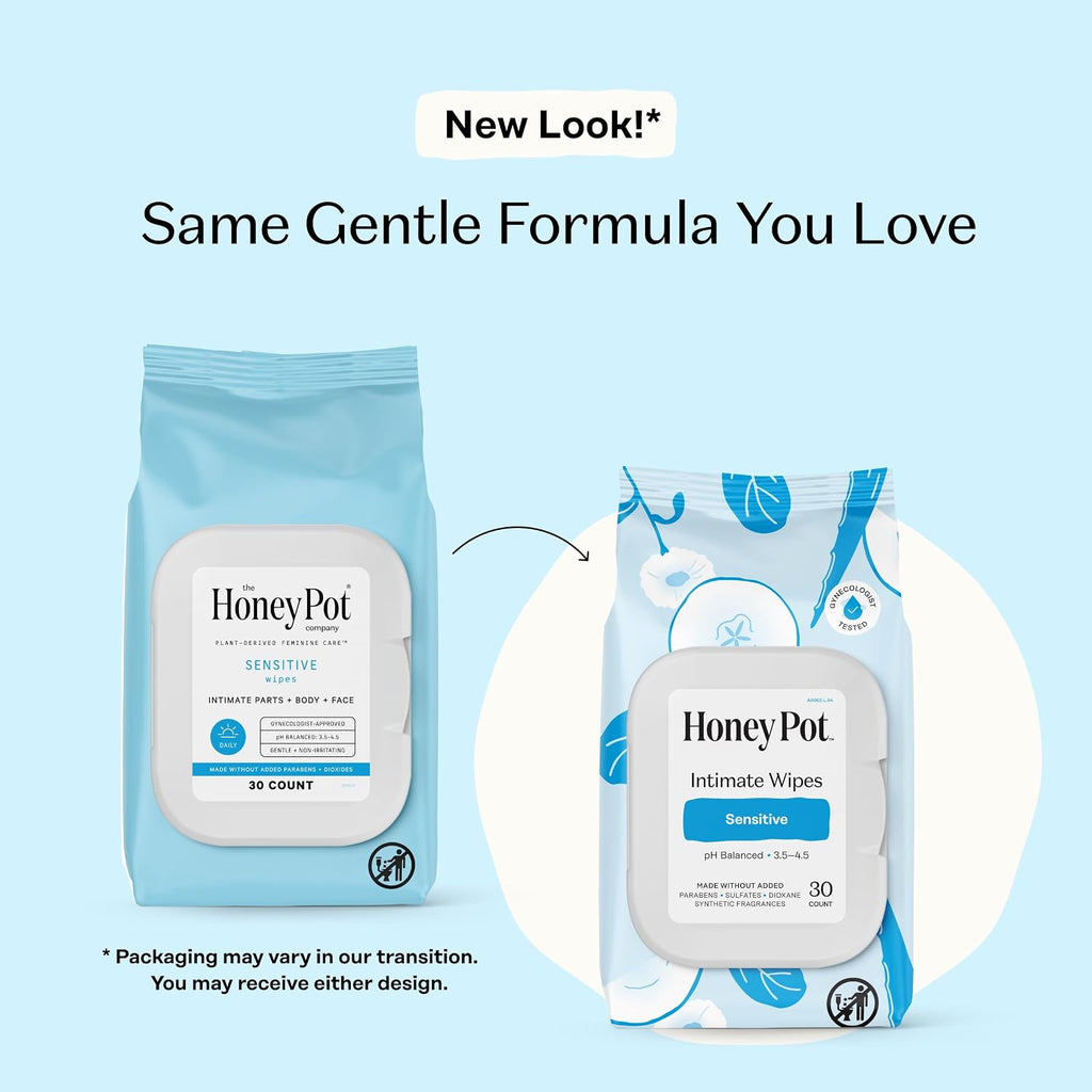 The Honey Pot Company - Feminine Wipes - Sensitive - pH Balanced