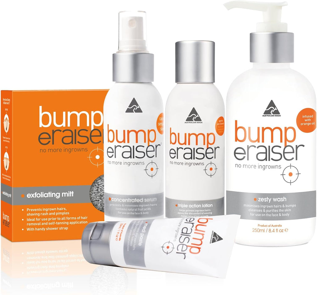 Bump eRaiser 5 Pack – The Complete Ingrown Hair Care Kit in One Convenient Pack