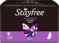 Stayfree All Nights Pads With Wings 10 Pack|Faster Absorption | Neutralises Odour|Cottony-Soft Quilted Cover| Keeps Dry and Comfortable