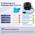 S Cervical Neck Traction Device for Instant Neck Pain Relief - Inflatable & Adjustable Neck Stretcher Neck Support Brace, Neck Traction Pillow for Home Use Neck Decompression