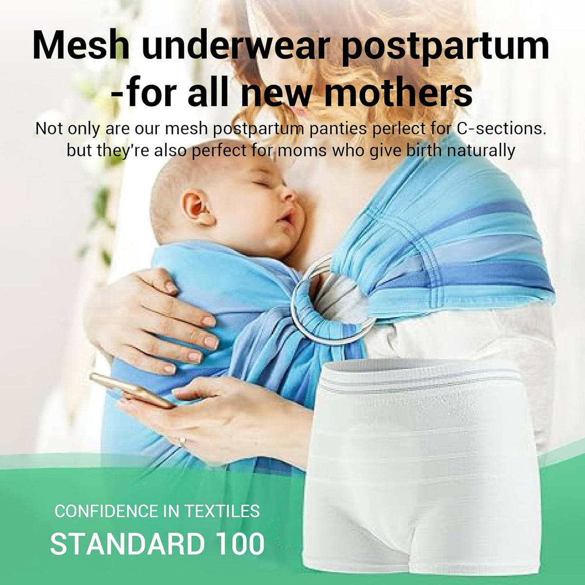 THMINS 10 Disposable Underwear Disposable Postpartum