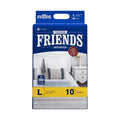 Friends Premium Large Disposable Underpads for Adults (60x90 cm) | 10 Count | 2X Highly Absorbent | Gel Lock Technology | Unisex | Extra Soft top Layer | Odour Lock | Anti-Bacterial & Leak- Proof