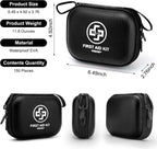 Mini First Aid Kit - 150 Piece Small Waterproof Hard Shell Medical Kit | Compact First Aid Kit with Comprehensive Supplies for Home, Car, Truck, Travel, Camping, Hiking, Sports, Office & Outdoor