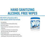 WIPESPLUS Hand Sanitizing Wipes Canister Alcohol Free for Home and Business, 240 Count