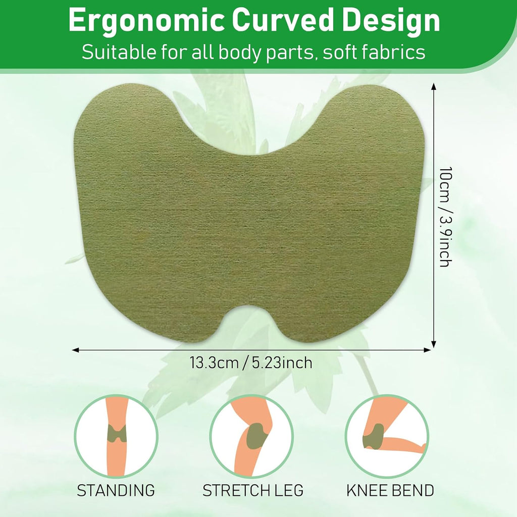 84Pcs Knee Patches, Warming Herbal Patches Wormwood Extract Sticker Heat Patches for Knee, Back, Neck, Shoulder