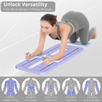 JANUA Pilates Board - Pilates Reformer Set, Multi-Purpose Foldable Pilates Reformer Board for Home, 5 in 1 Pilates Sliding Board