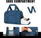 SeaRock 14 inch Small Gym Bag for Men & Women, Mini Duffle Bag with Shoe Compartment, Carry On Duffel Bag for Travel Sports, Navy Blue