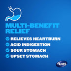 TUMS Smoothies Antacid Tablets, Heartburn Relief, Mixed Berry 236 Count