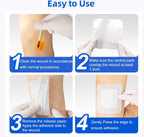 50Pcs Adhesive Gauze Island Dressing 2"x3", Water-Resistant Wound Dressing, Sterile & Absorbent Medical Grade Dressing Pad First Aid Dressing Pads