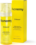 ACNEMY ZITBACK® Anti-Acne Body Spray with AHA and Lemon Water, 80 ml – Removes Blackheads on Back and Body, Quick Drying, Oil-Free, Reduces Imperfections
