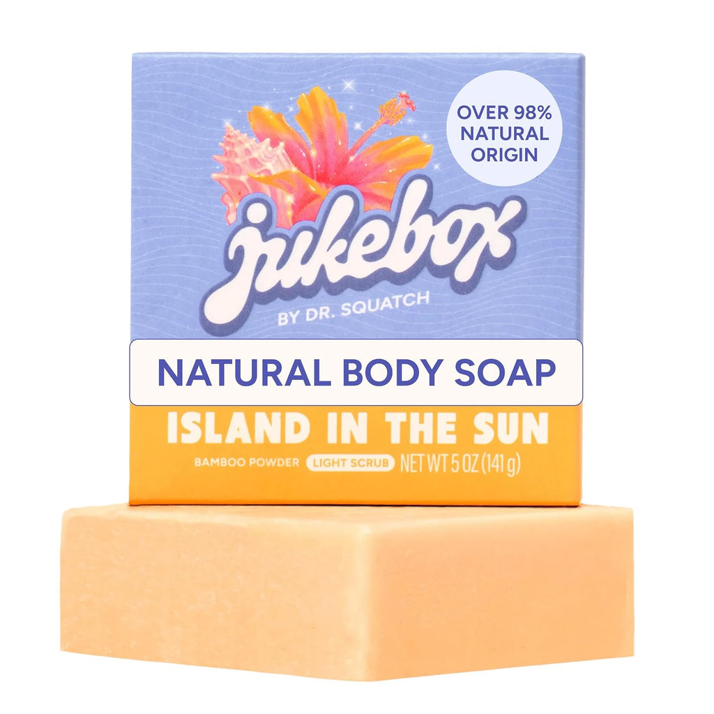 JUKEBOX Natural Women’s Bar Soap, Body Soap Bar (5oz, 1-Pack) | Shower & Bath Soap, Cold Process With Natural Oils, Gifts for Women, Island in the Sun