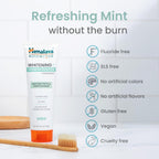 Himalaya Botanique Whitening+ Nano Hydroxyapatite Toothpaste, Mint, 4 oz | Nano Hydroxyapatite Toothpaste, Support Enamel Strength & Integrity,Great for Sensitive Teeth, Fluoride Free,SLS Free & Vegan
