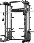 Major Fitness Drone MAX V Smith Machine with Weight Stacks, All-in-One Home Gym Squat Rack--2500LB Capacity, Dual LAT Pull-Down Systems & Cable Crossover Machine, Heavy-Duty Full-Body Workout Machine