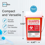 Sharps Container - Small Sharps Containers for Home Use, Travel & Disposal