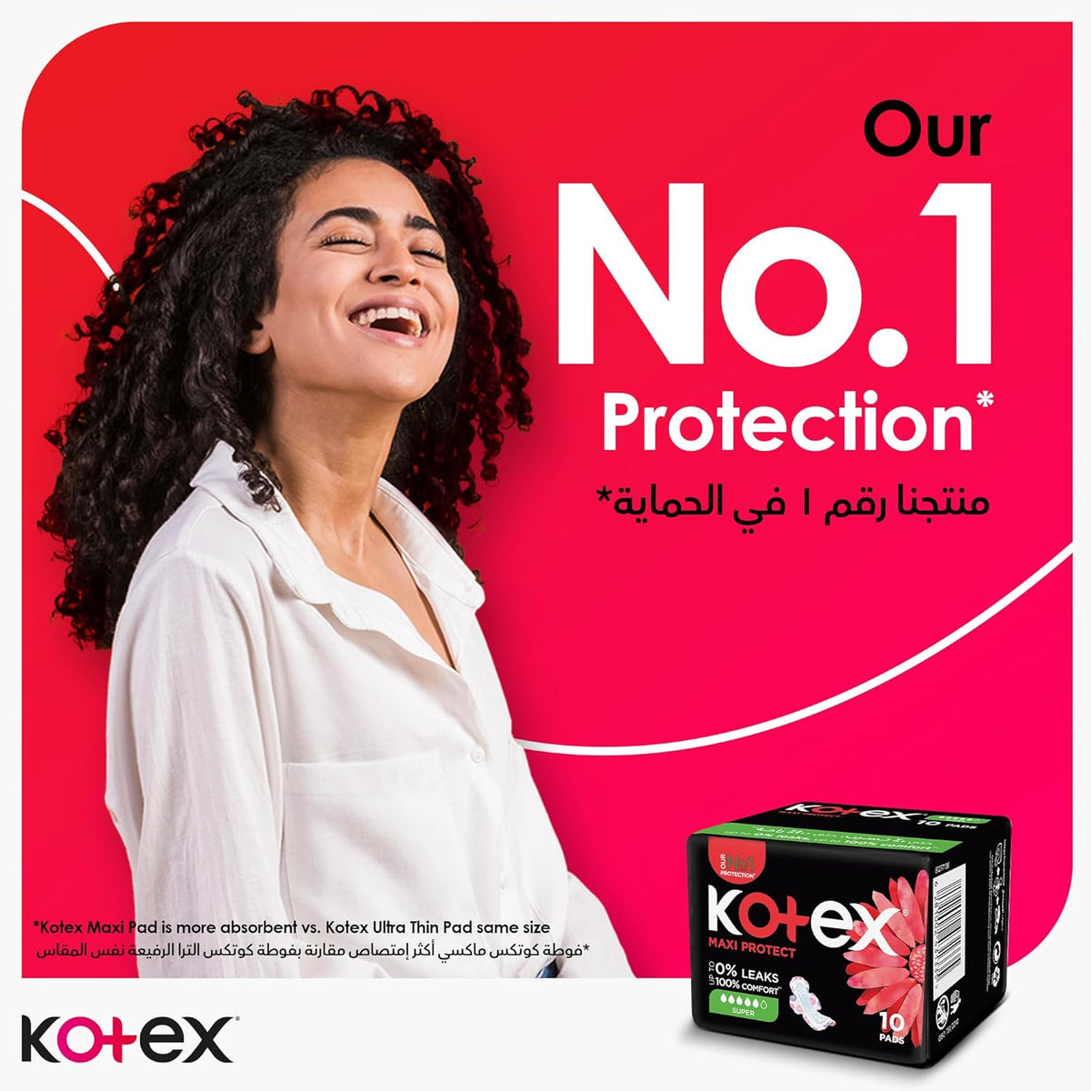 Kotex Sanitary Pads With Wings 60 pads