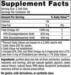 Nordic Naturals Ultimate Omega, 1280mg Omega-3 Fish Oil, Lemon - 120 Count | High-potency Omega-3 Fish Oil with EPA & DHA supports brain & heart health. Non-GMO, burpless formula. 60 servings.