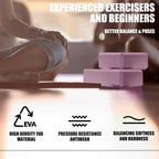 Septo 2 Pcs Yoga Blocks, 9x6x3 Inch Foam Blocks for Pilates | High density EVA foam Yoga Props lightweight non-slip surface for meditation stretching balance training