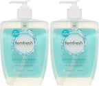 Femfresh Sensitive Intimate Wash 600ml - Fragrance & Colour-Free, With Lotus Flower & Bamboo Extracts, pH & Microbiome Balanced, 94% Natural Origin Ingredients, Soap-Free Gentle Feminine Cleanser