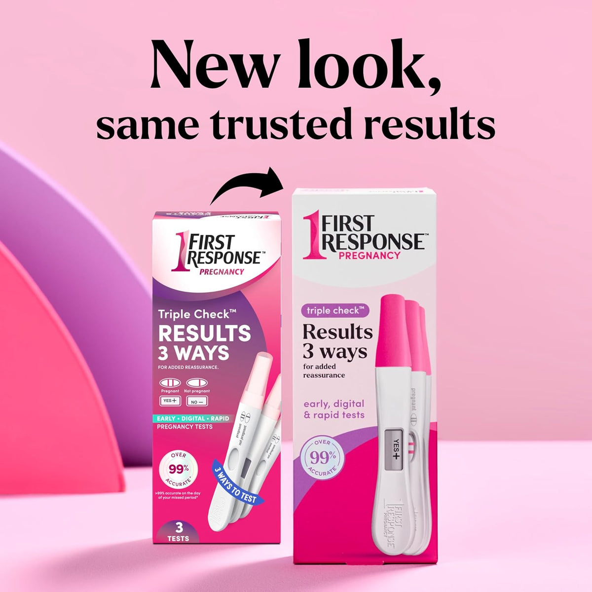 First Response Triple Check Pregnancy Test 3 ct. | Early Result Test, Digital Pregnancy Test, Rapid Result Test, Over 99% Accurate