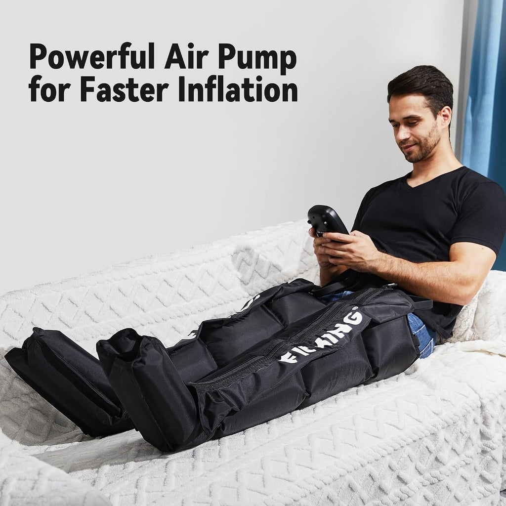 FIT KING Air Compression Recovery System, Full Leg Massager Boots (Medium) | Sequential Compression Device for Fast Recovery, Enhance Performance for Athletes, FSA-HSA
