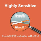 Wondfo 50 Ovulation Test Strips and 20 Pregnancy Test Strips Kit - Rapid Test Detection for Home Self-Checking Urine Test (50 LH + 20 HCG)