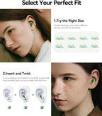 45dB Ear Plugs for Sleeping Noise Cancelling Ear Plugs for Noise Reduction & Snoring, Concerts, Earplugs for Sleep,Sider Sleepers Airplane, Silicone Earplugs Reusable Concert Ear Plug