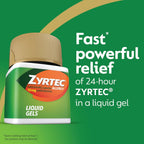 Zyrtec 24-Hour Allergy Relief Liquid Gels, 10 mg Cetirizine HCI, 40+3 ct