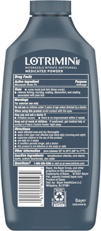 Lotrimin Antifungal Jock Itch Medicated Powder with Miconazole Nitrate, Jock Itch Treatment for Men, Women, and Kids Over The Age of 2, 6.25 oz Bottle