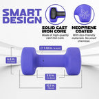 Yes4All Neoprene Dumbbells, Pairs and Sets with Rack for Home Workouts