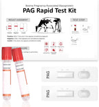 Bovine Pregnancy Test Kit - Includes 2 Tests, Rapid Results in 5-20 Minutes for Dairy & Beef Cows, Whole Blood, Serum & Plasma-Based Tests