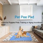 2PCS Reusable Underpads Large 86.4 x 91.4, Upgrade Cooling Waterproof Bed Pads with Heavy Absorbent, Washable for Incontinent, Potty Training, for Adult, Kids, Dogs