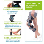 Komzer Hinged Knee Brace, Post Op ROM Immobilizer Orthopedic Rehabilitation Brace for ACL, MCL, Meniscus Tear Recovery and Adjustable Stabilizer for Men & Women, Universal Fit Stabilizer for Left/Right Leg