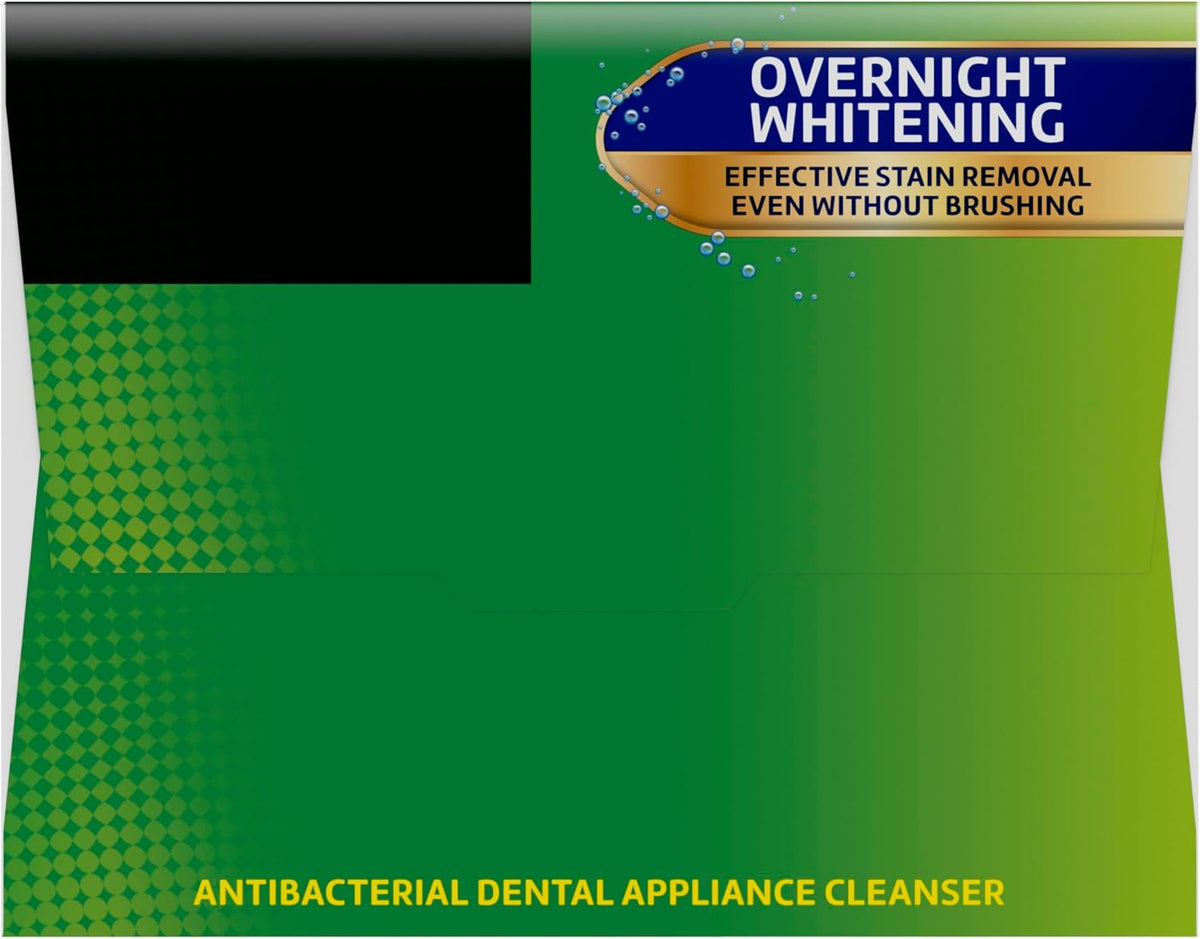 Polident Antibacterial Dental Appliance Cleanser Tablets, 90 Count (2 Pack)