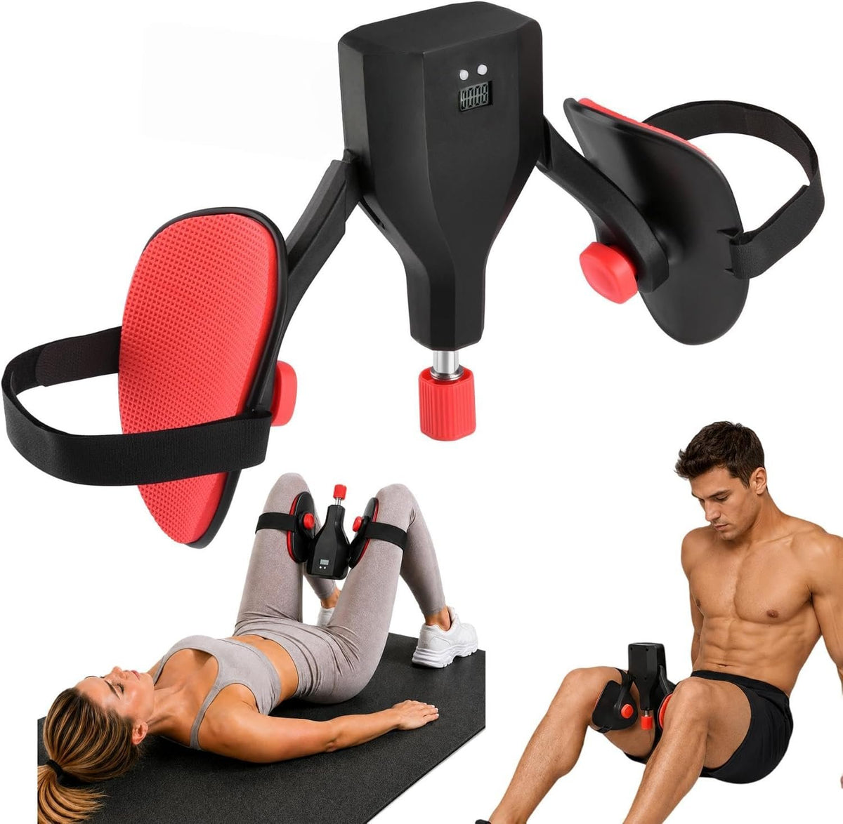 Thigh Trainer Master, 22-77lbs Adjustable Inner Thigh Exerciser for Pelvic Floor Strengthening, Kegel Exercise Equipment for Women and Men, Leg Shaping, Yoga and Home Workout