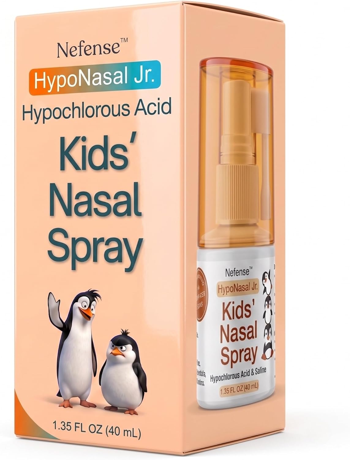 Kids Nasal Spray - HypoNasal Junior, Doctor Approved Hypochlorous Acid Antimicrobial Spray Cleanses Irritants Causing Childhood Congestion Inflammation Allergies and Irritation, Opens Airways