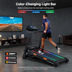 THERUN 20% Auto Incline Treadmill 12MPH with APP 3.5HP Foldable