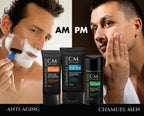 Mens Face Moisturizer Anti Aging - Aftershave for Men, Face Cream & Post Shave Lotion with Argan, Shea & Aloe - Daily Skin Care Balm for Dry, Oily & Sensitive Skin, 2.6 oz