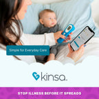 Kinsa QuickScan Smart No-Touch Digital Forehead Thermometer for Fever