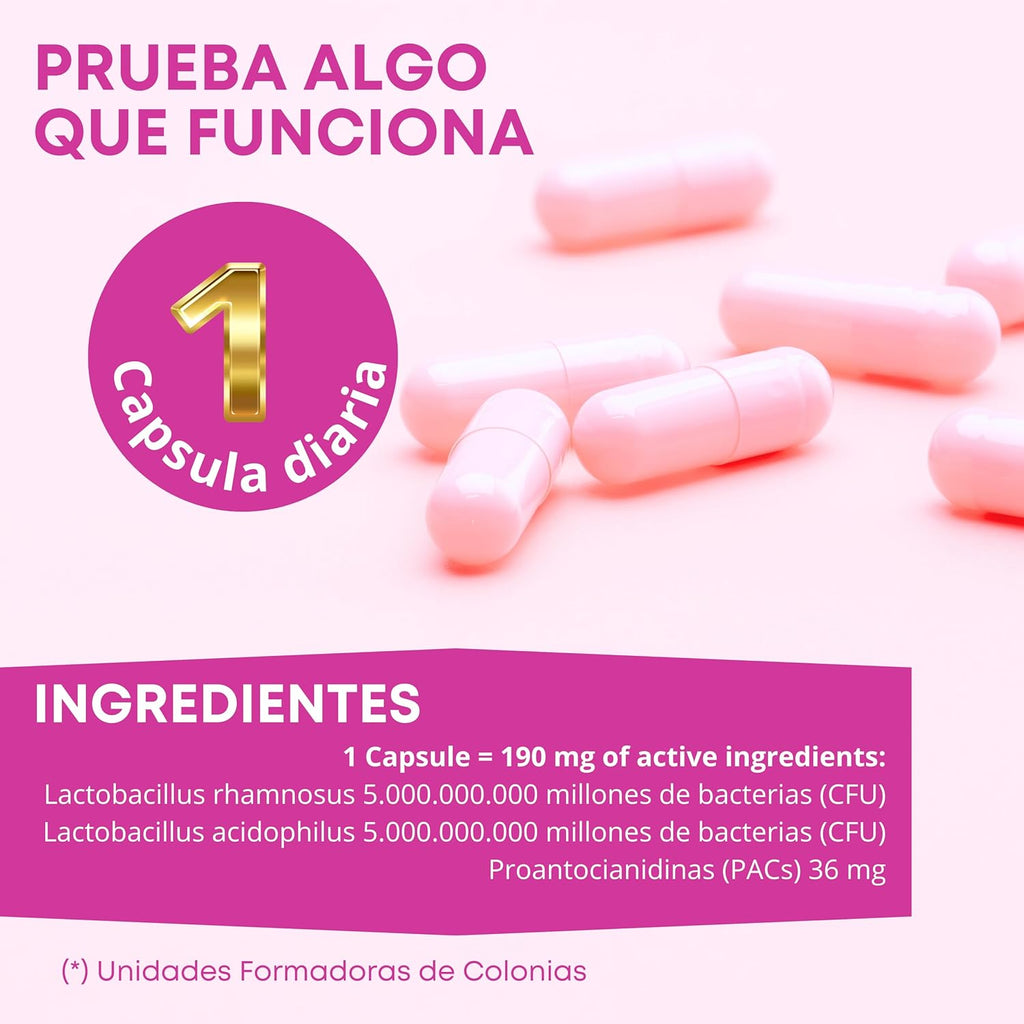 GYNEBAL - Probiotics Woman Flora Intima - Intimate Protector that Strengthens the Vaginal Flora and Protects You from Infections - 30 Capsules