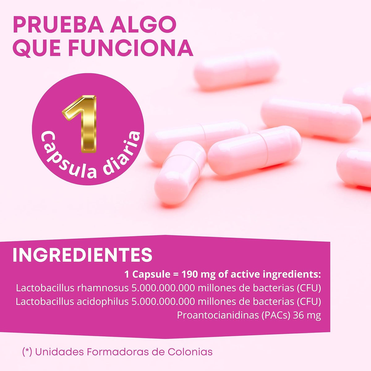 GYNEBAL - Probiotics Woman Flora Intima - Intimate Protector that Strengthens the Vaginal Flora and Protects You from Infections - 30 Capsules