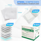 Wound Dressings and Gauze Sterile 10 cm 50 pieces