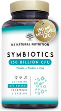Probiotics 150 Billion CFU and 20 Strains. Maximum Concentration of Intestinal Probiotics and Prebiotics and Zinc. Shock Therapy 76 Days. Irritable Colon and Gases. Vegan. CE. N2 Natural Nutrition