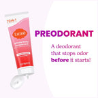 Lume Whole Body Deodorant - Cream Tube - 3 oz, 2 pk (Peony Rose) | 72 Hour Odor Control Aluminum Free Baking Soda Skin Safe deodorant lotion women full body