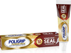 Poligrip Power Max Power Hold plus Seal Denture Adhesive Cream, Denture Cream for Secure Hold and Food Seal, Flavor Free - 2.2 oz